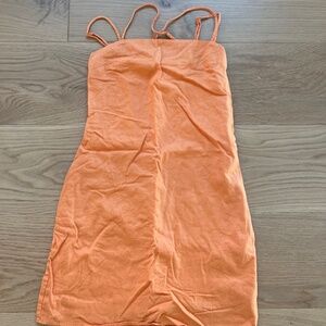 H&M Orange Mini Dress - XS